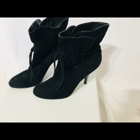 Calvin Klein black suede ankle booties - Picture 5 of 8